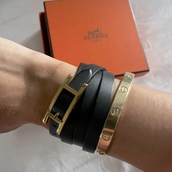 HERMES Behapi Double Tour bracelet - Picture 1 of 2